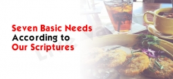 Seven basic needs according to our scriptures