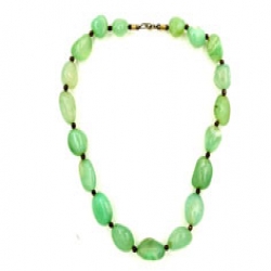 Sea Green Color Stone For Peace Necklace