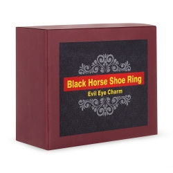 Black Horse Shoe Ring