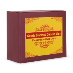 Quartz Diamond Cut Jap Mala